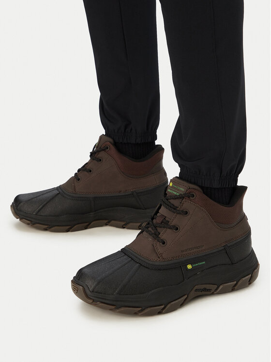 Skechers Trzewiki Skechers Respected - Swamper 256026/CHBK Brązowy