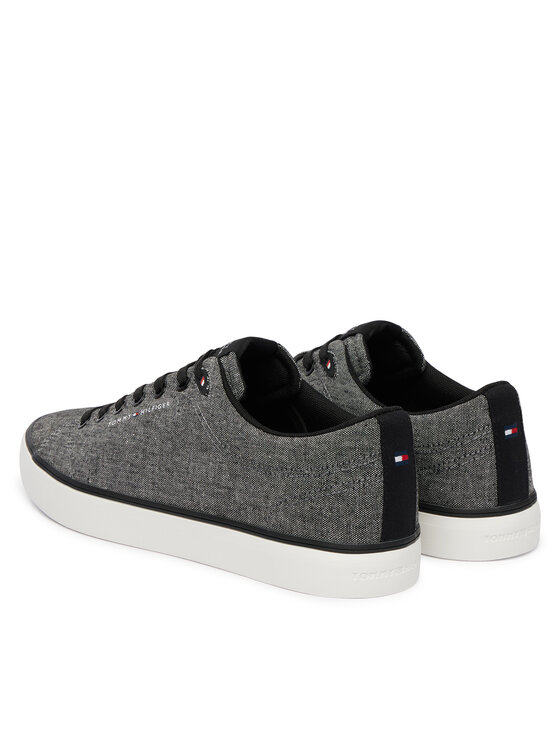 Tommy Hilfiger Tenisówki Tommy Hilfiger Th Hi Vulc Core Low Chambray FM0FM05818 Szary