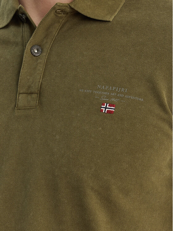Napapijri Napapijri Polo Elbas NP0A4GDL Verde Regular Fit