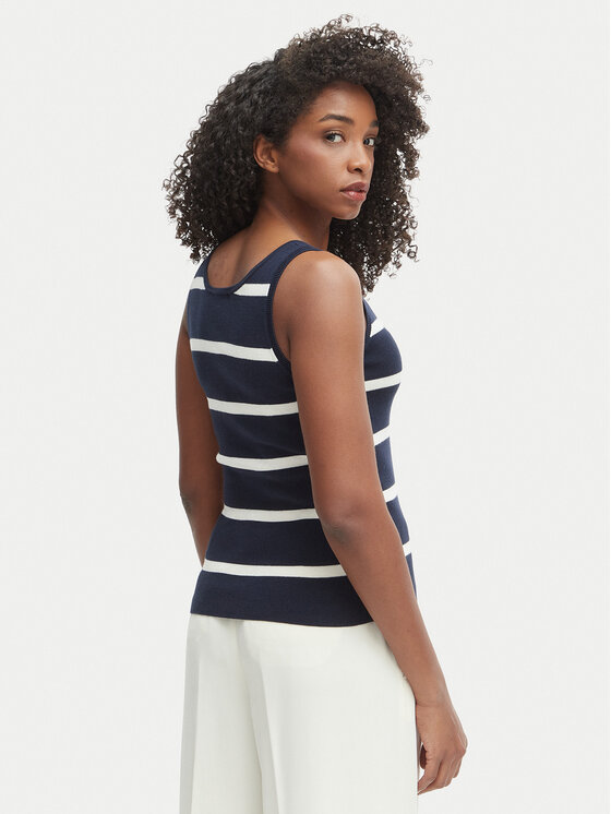 Tommy Hilfiger Tommy Hilfiger Top WW0WW48480 Azul marino Slim Fit