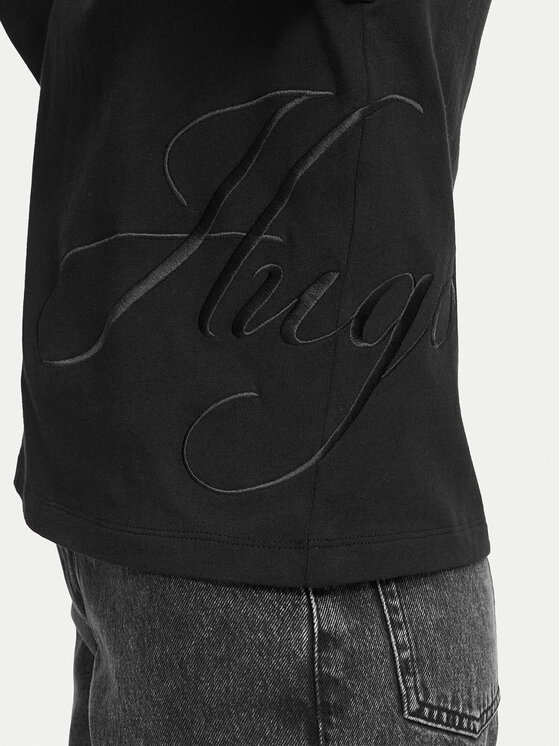 HUGO HUGO Camiseta Duslant 50570677 Negro Oversize