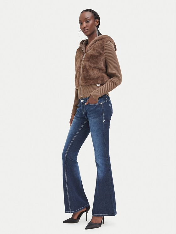 Juicy Couture Juicy Couture Pletena jopica JCOIJ226551 Temno rjava Regular Fit