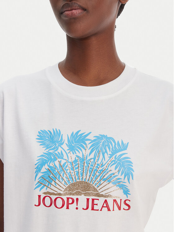 JOOP! Jeans JOOP! Jeans Футболка Tosha 30102133 Білий Regular Fit