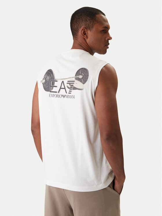 EA7 Emporio Armani EA7 Emporio Armani Camiseta sin mangas 7M001405 AF22264 U0004 Écru Regular Fit