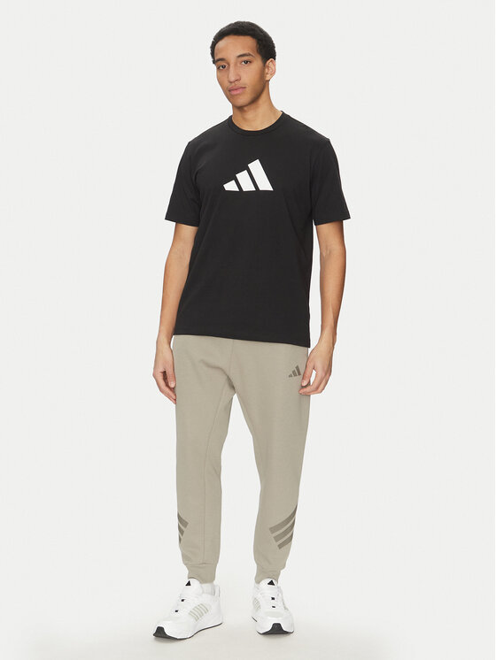 adidas adidas Футболка Future Icons 3 Bar Logo JI8770 Чорний Regular Fit