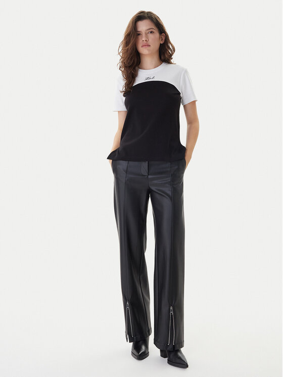 KARL LAGERFELD KARL LAGERFELD Camiseta B1W17008 Negro Regular Fit