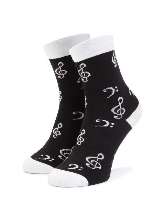 Cup of Sox Duge čarape Cup of Sox Czytaj Z Nóg B Crna