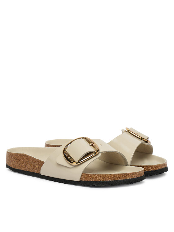 Birkenstock Шльопанці Birkenstock Madrid Big Buckle Hex 1031823 Écru