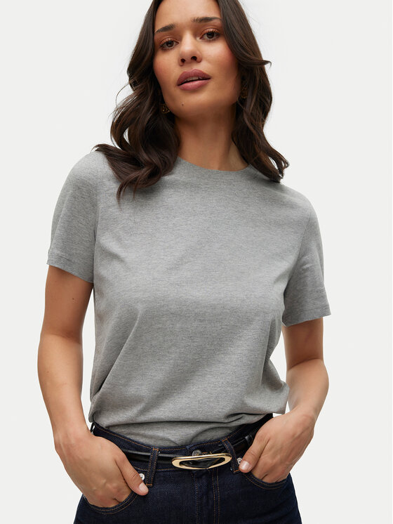Vero Moda Vero Moda Футболка Paulina 10316991 Сірий Regular Fit