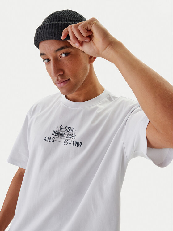 G-Star Raw G-Star Raw Camiseta Multi Technique D29296-E385 Blanco Relaxed Fit