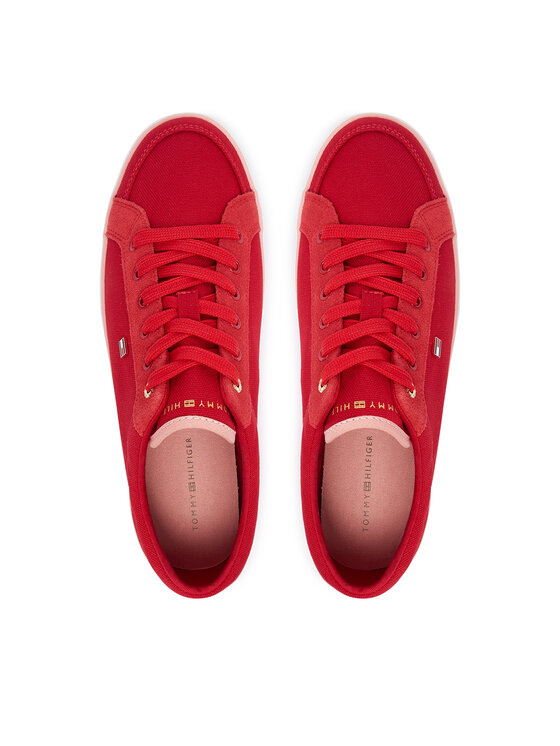 Tommy Hilfiger Tenisenes Tommy Hilfiger Th Low Vulc FW0FW09390 Sarkans