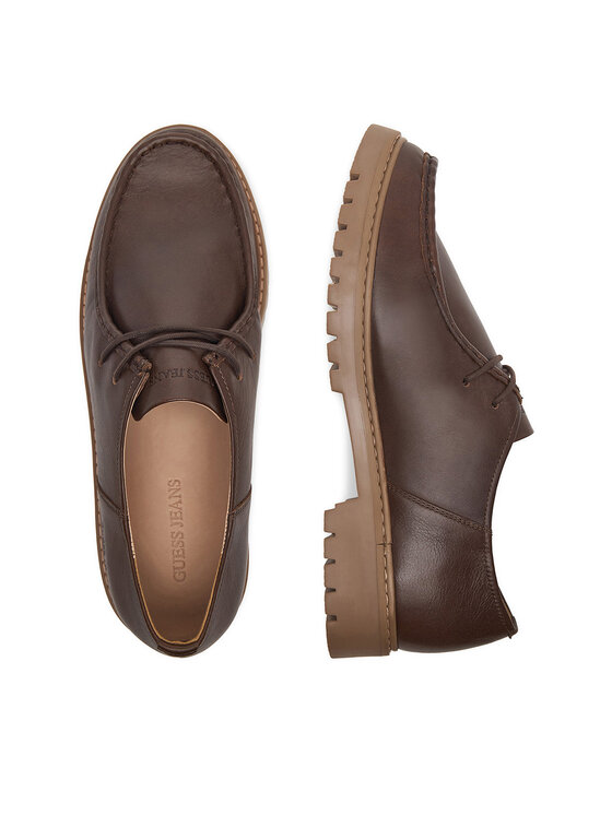 Guess Jeans Pantofi Guess Jeans EO-FOX-03 MI08 Maro închis