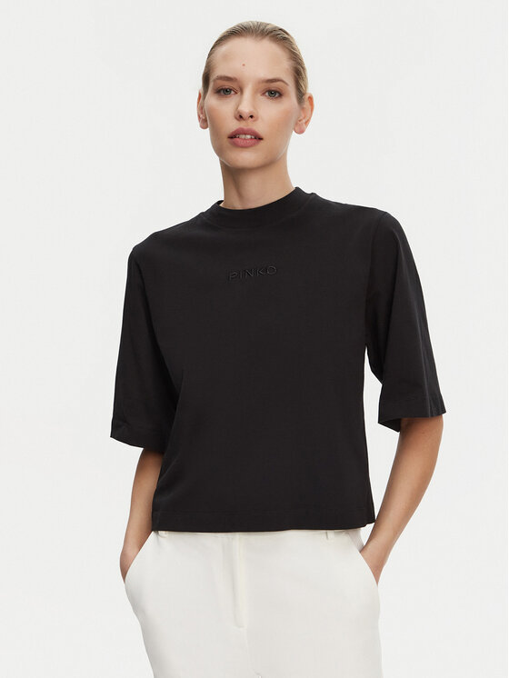 PINKO PINKO Majica Niamey 104604 A2F8 Črna Regular Fit