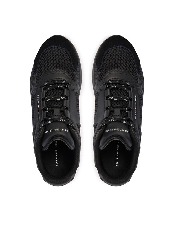 Tommy Hilfiger Sneakersy Tommy Hilfiger Lightweight Runner Monocolor FM0FM05928 Černá