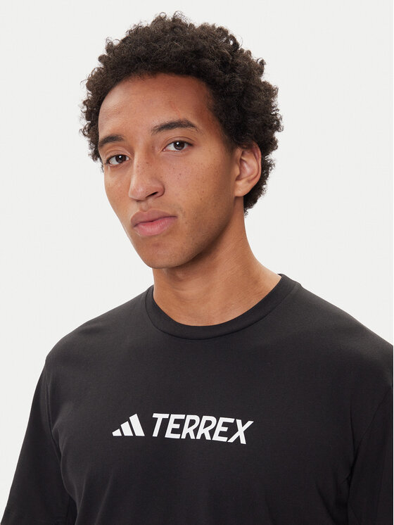 adidas adidas Majica Terrex Classic Logo JF9143 Črna Regular Fit