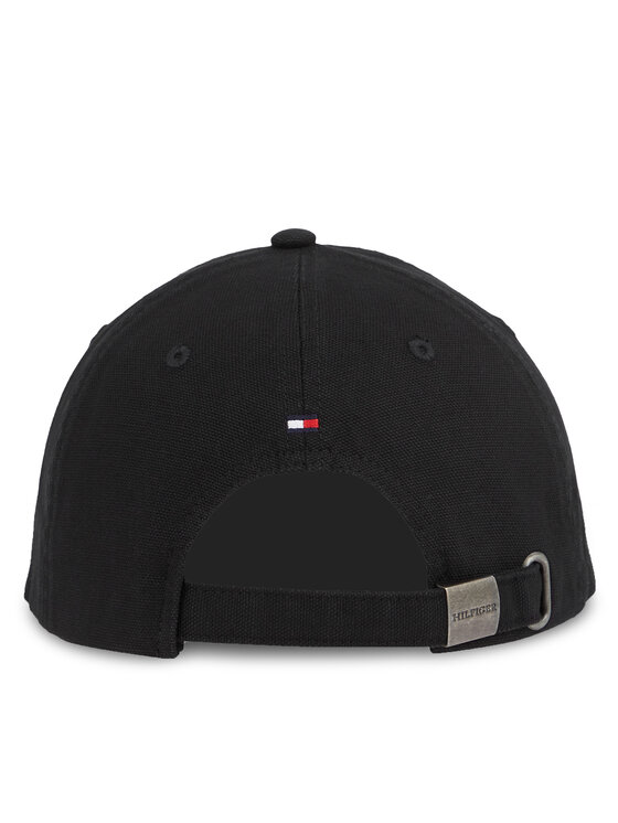 Tommy Hilfiger Șapcă Tommy Hilfiger Th Monotype Soft 6 Panel Cap AM0AM12154 Negru