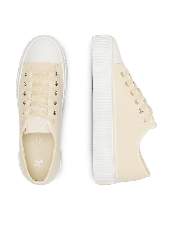 Beverly Hills Polo Club Plátenky Beverly Hills Polo Club W-BHPC027M Écru