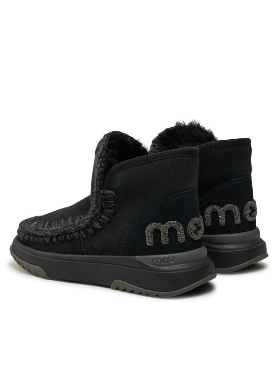 Mou Śniegowce Mou Eskimo Jogger Glitter FW421001A Czarny