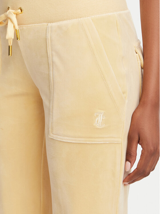 Juicy Couture Juicy Couture Melegítő alsó Layla JCSEBJ001G Sárga Regular Fit
