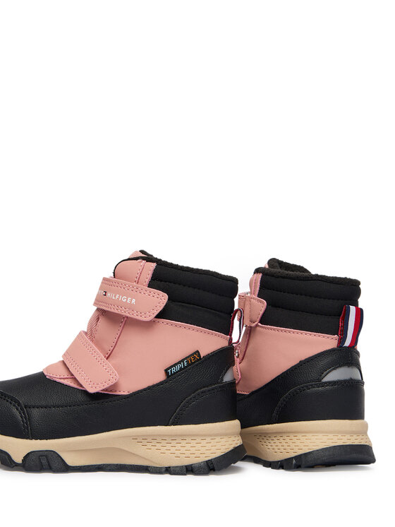 Tommy Hilfiger Sniego batai Tommy Hilfiger Velcro Bootie T1A5-34048-1592 M Juoda