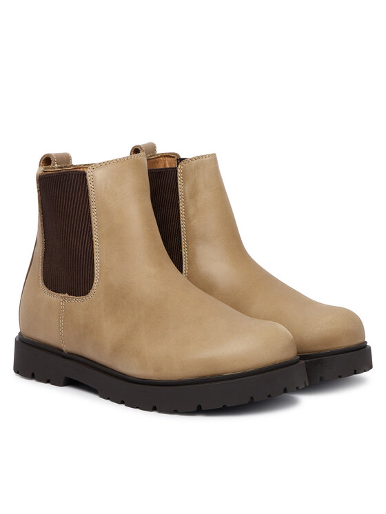 Birkenstock Členková obuv s elastickým prvkom Birkenstock Highwood Slip On 1033180 Béžová