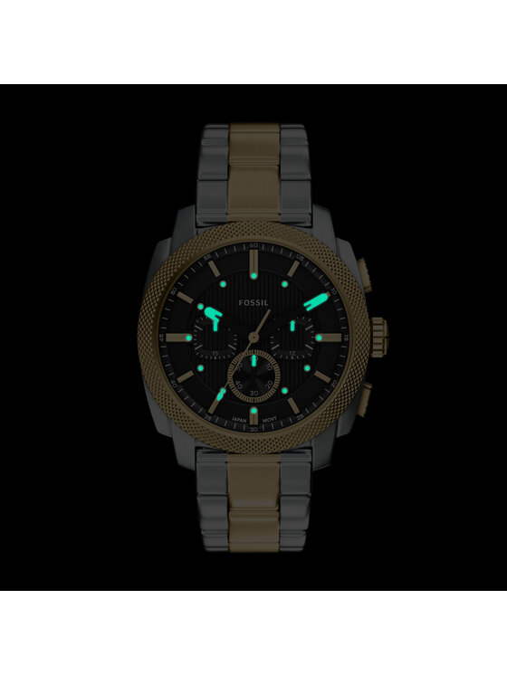 Fossil Годинник Fossil Machine Chrono FS6159 Золотий