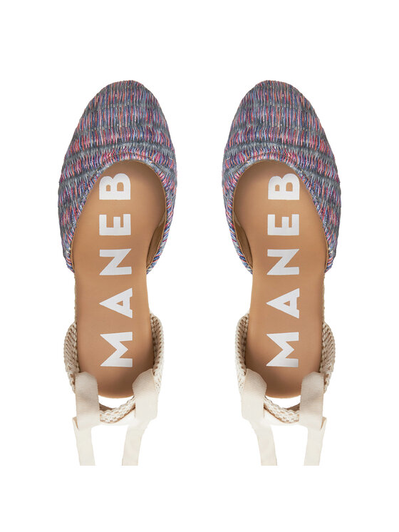 Manebi Еспадрильї Manebi Acapulco Low Wedge Espadrilles G 0.6 WL Фіолетовий