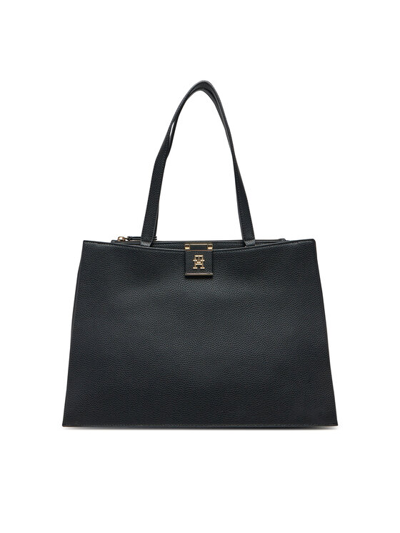 Tommy Hilfiger Borsetta Tommy Hilfiger Th Her Tote AW0AW17191 Nero