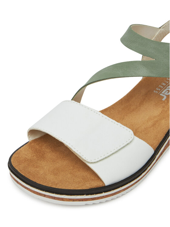rina Sandale Rieker V3660-52 Verde | Epantofi.ro