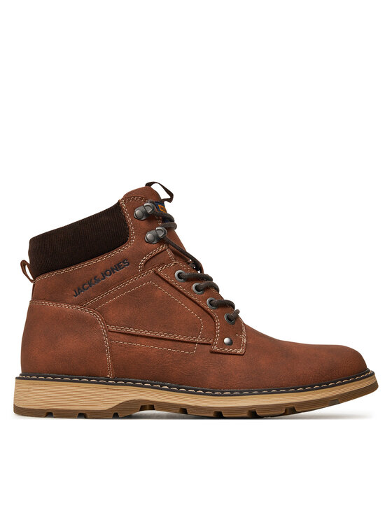 Jack & Jones Šnurovacia obuv Jack & Jones Stratford 12257762 Hnedá