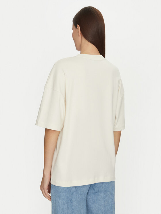 BOSS BOSS T-shirt 50532093 Crema Relaxed Fit