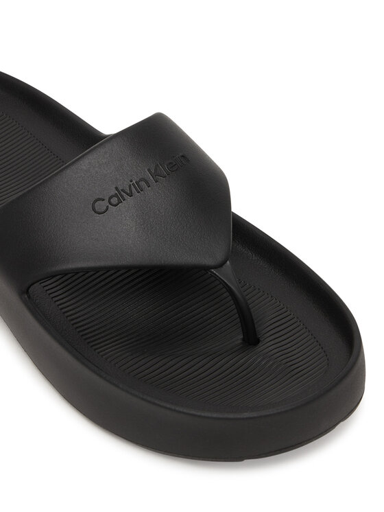 Calvin Klein Japonki Calvin Klein One Piece Eva Flip Flop Thong HW0HW02957 Czarny