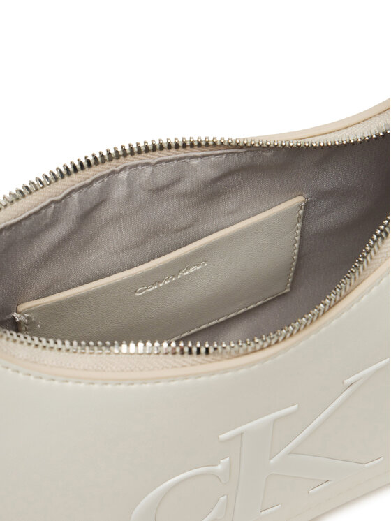 Calvin Klein Borsetta Calvin Klein Bold Ck Small Shoulder Bag LV04F3230G Bianco