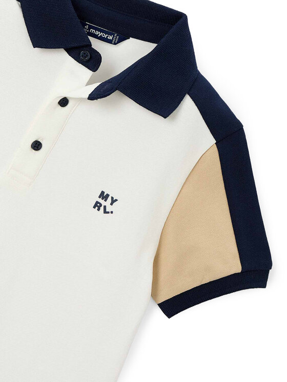 Mayoral Mayoral Polo 3109 Blanco Regular Fit