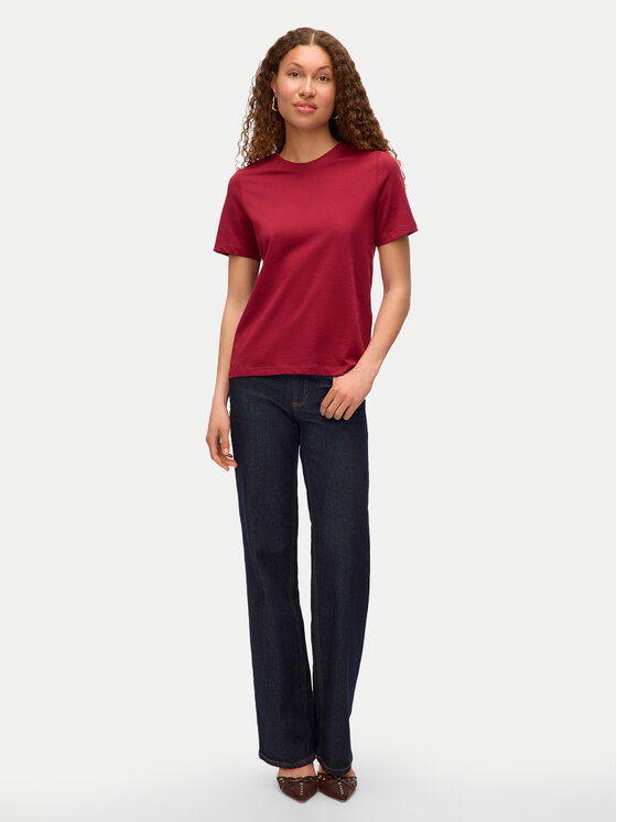 Vero Moda Vero Moda Футболка Paulina 10316991 Червоний Regular Fit