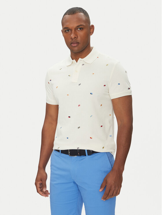 Tommy Hilfiger Tommy Hilfiger Polo Critter MW0MW39044 Beis Regular Fit