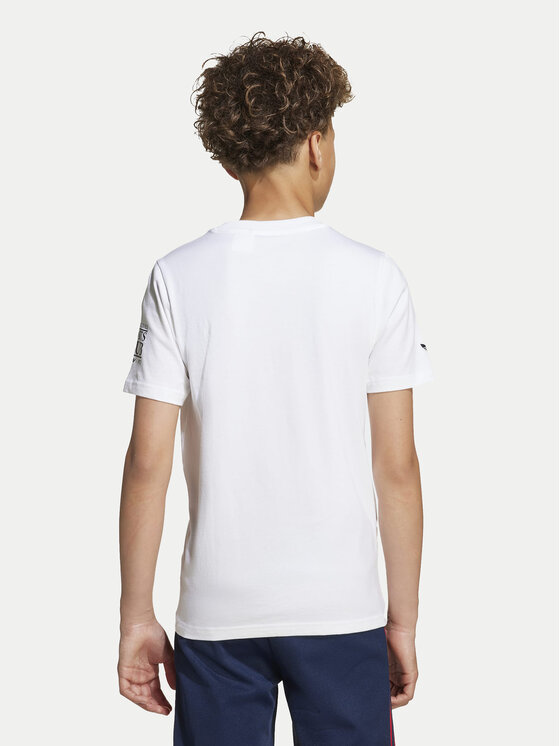 adidas adidas Футболка Graphic JV7694 Білий Regular Fit