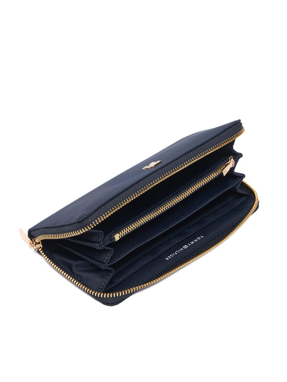 Tommy Hilfiger Portafoglio Tommy Hilfiger Th Icon Lrg Za Nylon AW0AW17750 Blu scuro