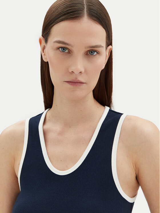 Tommy Hilfiger Tommy Hilfiger Top WW0WW44572 Tamnoplava Slim Fit