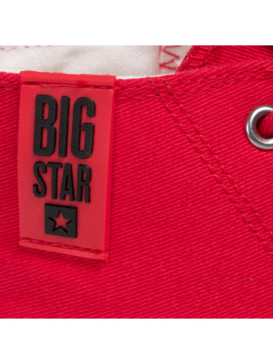 Big Star Shoes Plátenky Big Star Shoes JJ274128 Červená