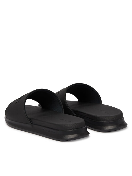 Tommy Hilfiger Iešļūcenes Tommy Hilfiger Dual Density Hilfiger Pool Slide FM0FM05797 Melns