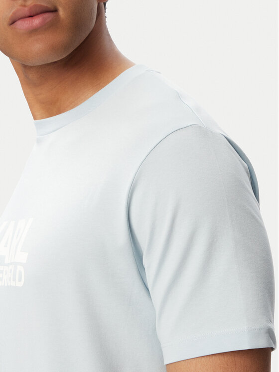 KARL LAGERFELD KARL LAGERFELD Camiseta 755780 563235 Azul claro Regular Fit