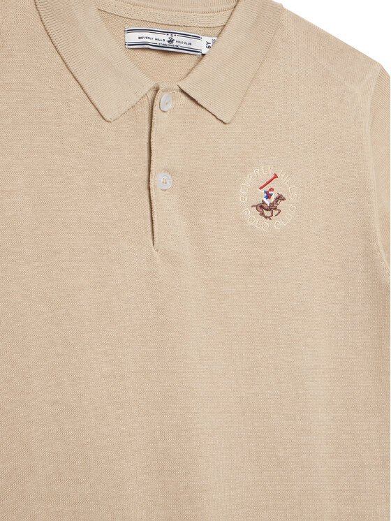 Beverly Hills Polo Club Beverly Hills Polo Club Поло 76B5W0031 Бежевий Regular Fit