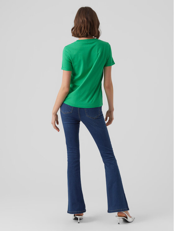 Vero Moda Vero Moda Majica 10243889 Zelena Regular Fit