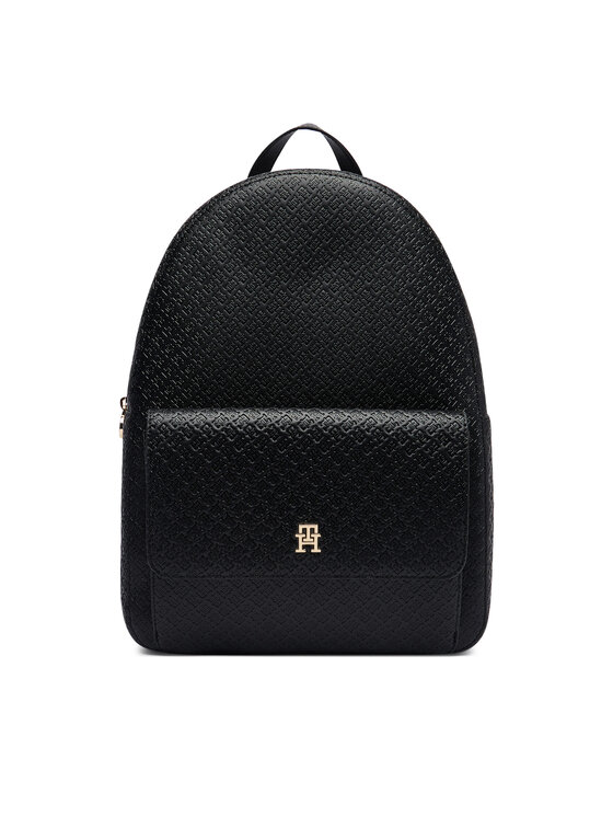 Tommy Hilfiger Nahrbtnik Tommy Hilfiger Th Icon Backpack Mono AW0AW19284 Črna
