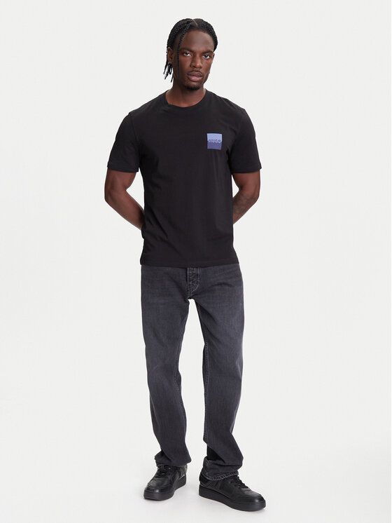 HUGO HUGO Camiseta Dapusi 50544458 Negro Regular Fit