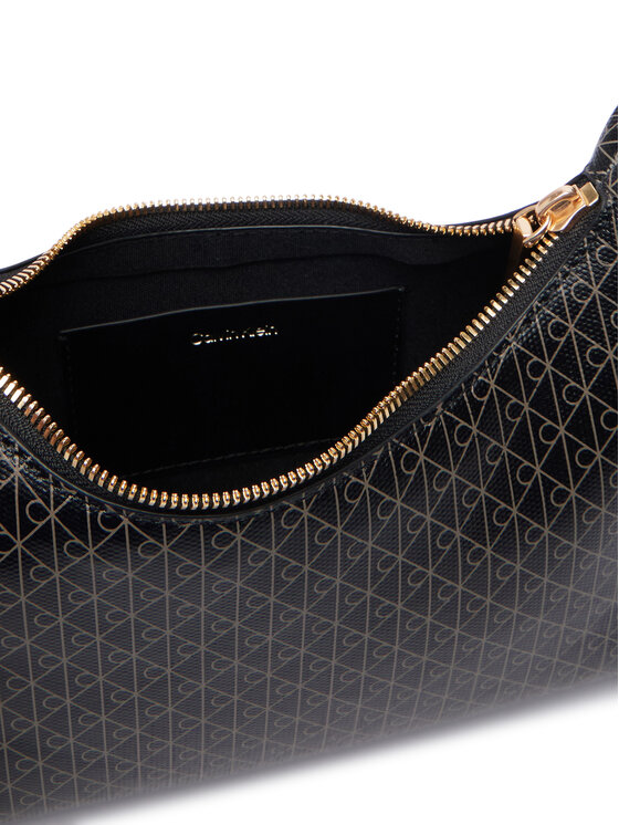 Calvin Klein Rankinė Calvin Klein Emblem Aop Small Shoulder Bag LV04F3889G Juoda