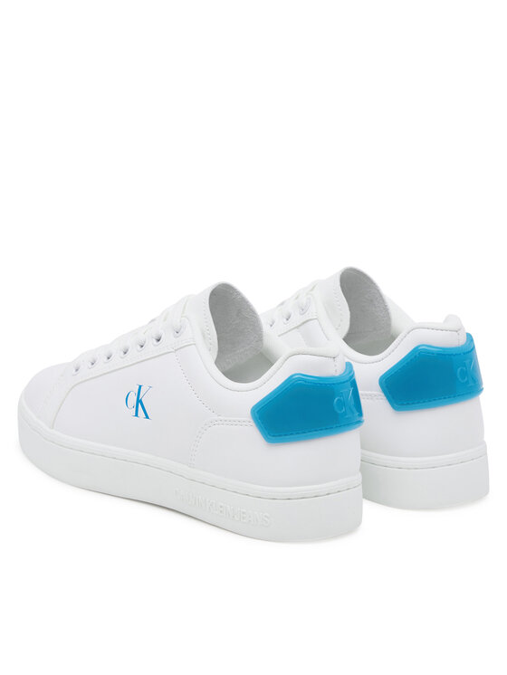 Calvin Klein Jeans Сникърси Calvin Klein Jeans Classic Cupsole Ru Patch Lth Wn YW0YW01845 Бял