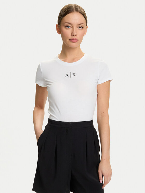 Armani Exchange Armani Exchange Camiseta XW001382 AF16294 U0002 Blanco Slim Fit