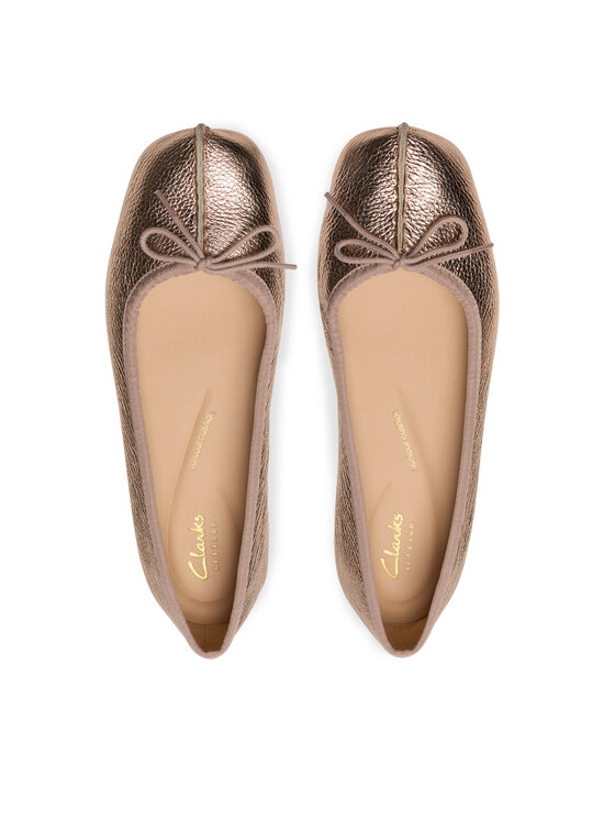Clarks Балетки Clarks Freckle Ice 26181353 Золотий